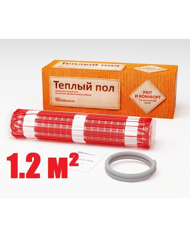 Нагревательный мат Warmstad WSM 175 Вт/1,20 кв.м