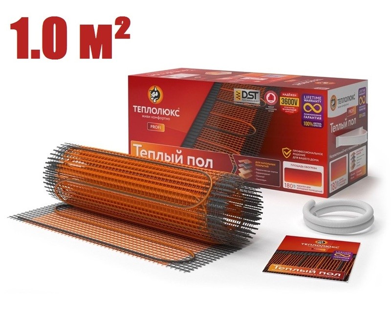 Нагревательный мат "Теплолюкс" ProfiMat 180 Вт/1,0 кв.м