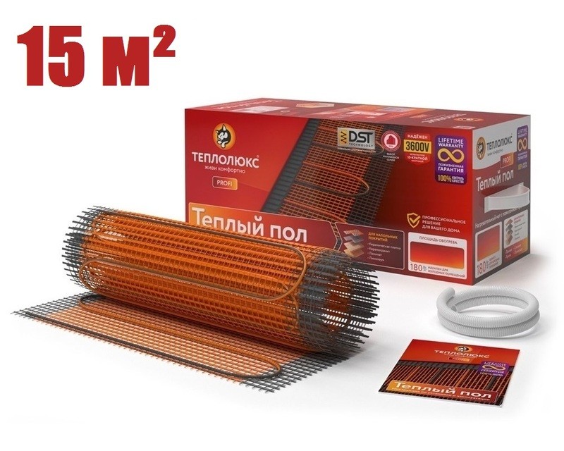 Нагревательный мат "Теплолюкс" ProfiMat 2700 Вт/15,0 кв.м