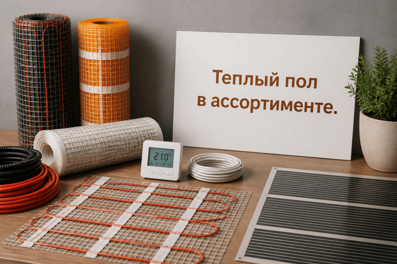 Теплый пол в ассортименте