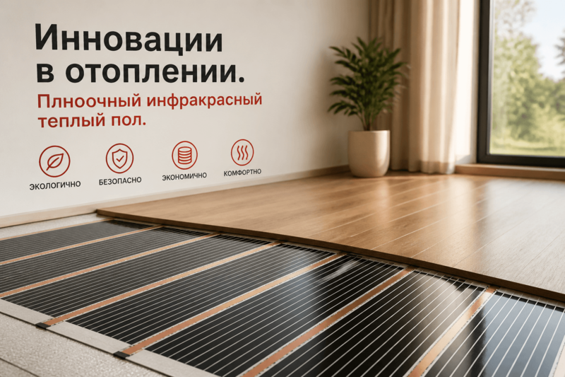 Инновации в отоплении. Пленочный инфракрасный теплый пол