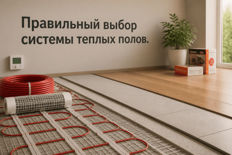 Правильный выбор системы теплых полов